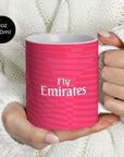 Mug with the Real Madrid 2014-15 Away football shirt design by RIPA Football