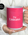 Mug with the Real Madrid 2014-15 Away football shirt design by RIPA Football