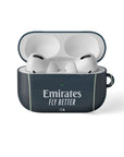 AirPods case with the Real Madrid 2025-26 Away football shirt design by RIPA Football