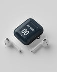 AirPods case with the Real Madrid 2025-26 Away football shirt design by RIPA Football