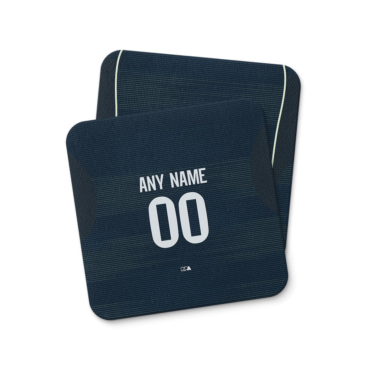 Coaster with the Real Madrid 2025-26 Away football shirt design by RIPA Football