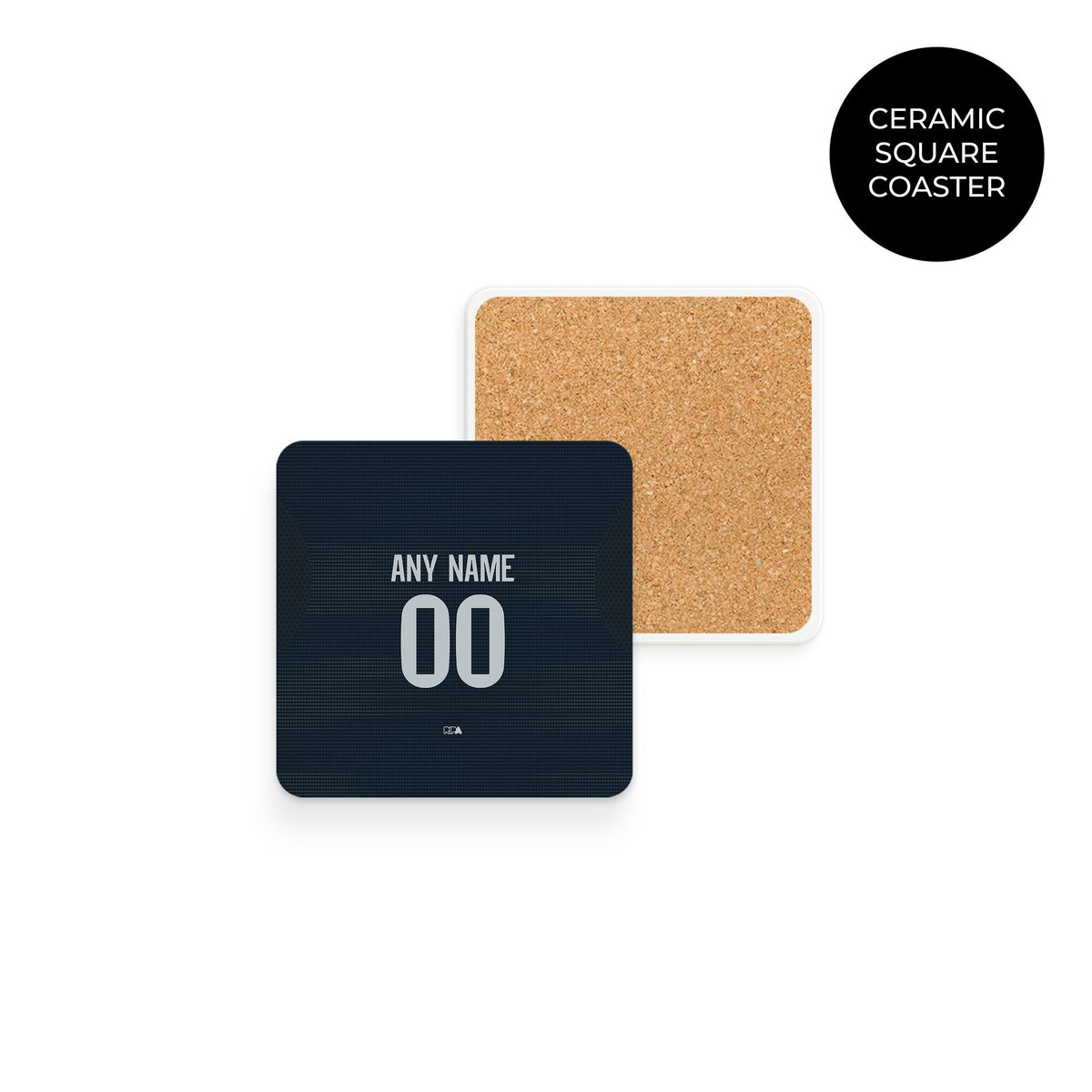 Coaster with the Real Madrid 2025-26 Away football shirt design by RIPA Football