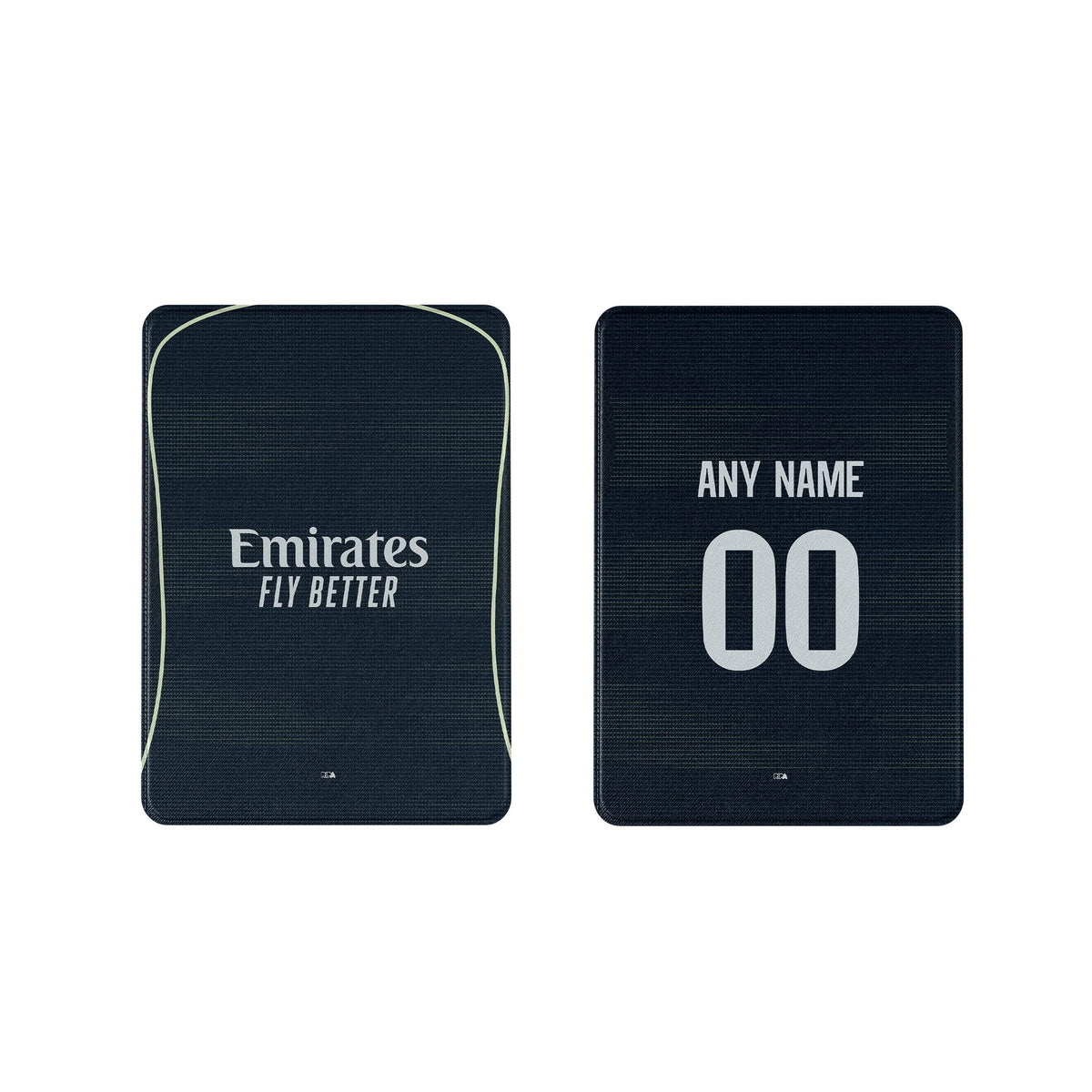 iPad case with the Real Madrid 2025-26 Away football shirt design by RIPA Football