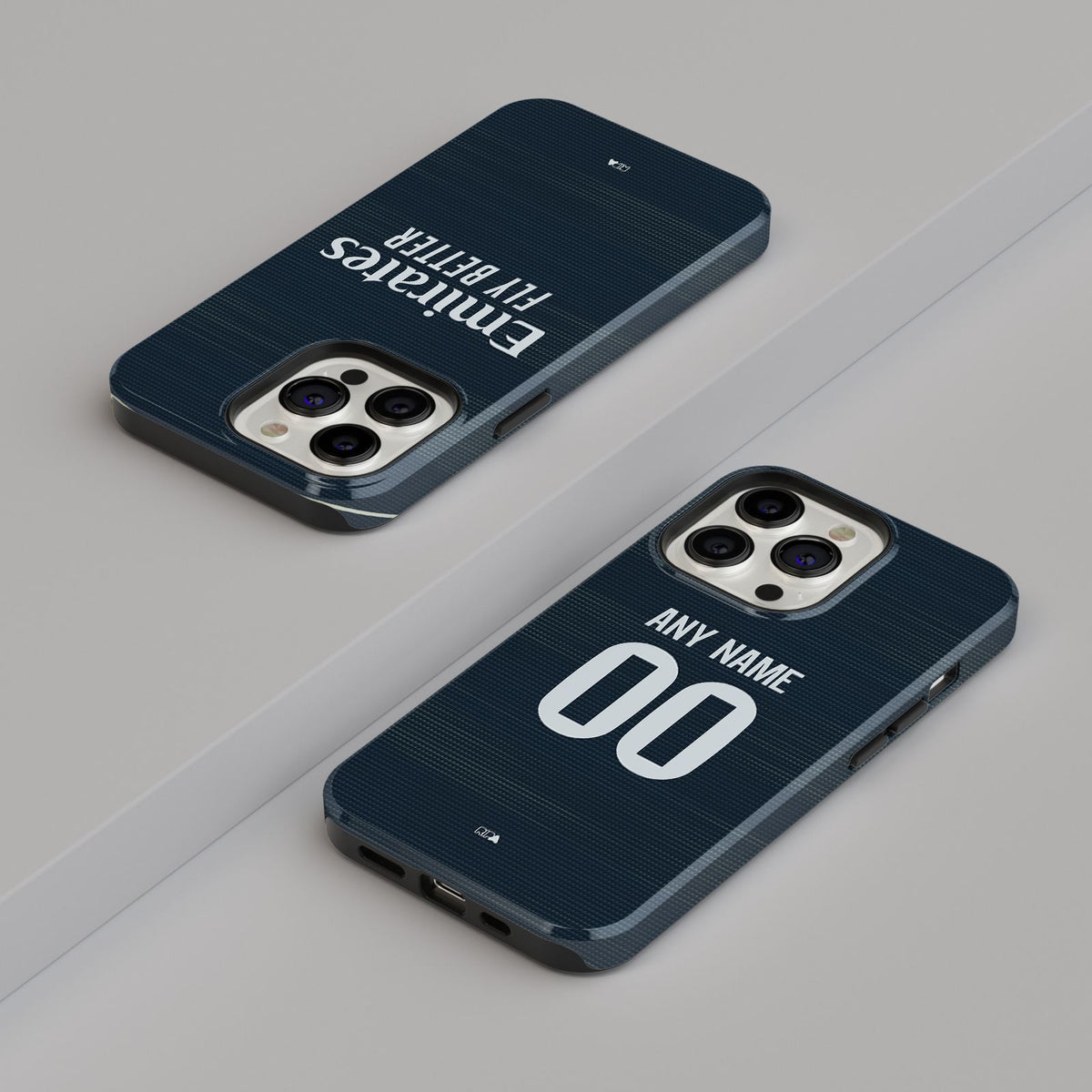 Phone case with the Real Madrid 2025-26 Away football shirt design by RIPA Football
