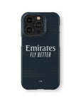 Phone case with the Real Madrid 2025-26 Away football shirt design by RIPA Football