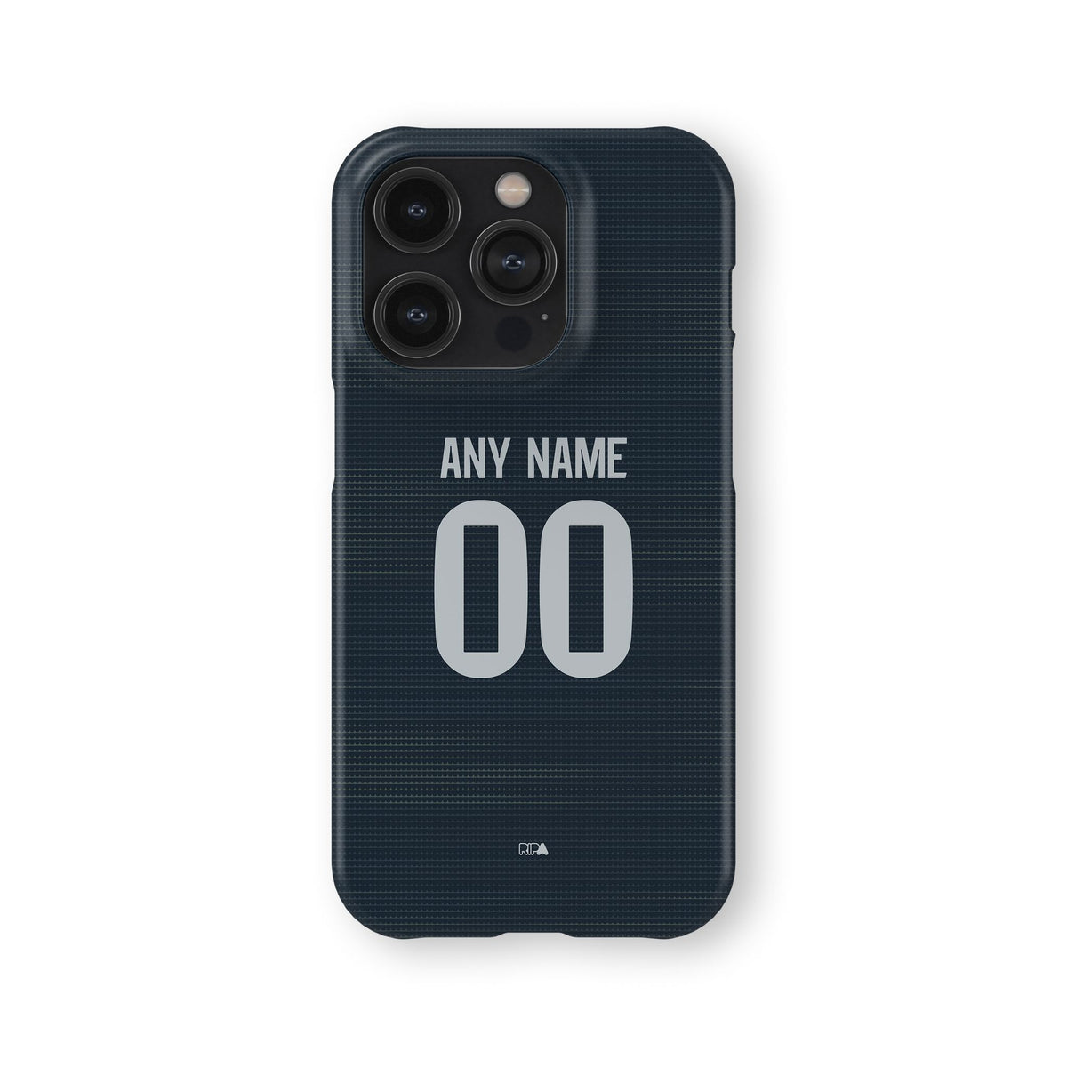 Phone case with the Real Madrid 2025-26 Away football shirt design by RIPA Football