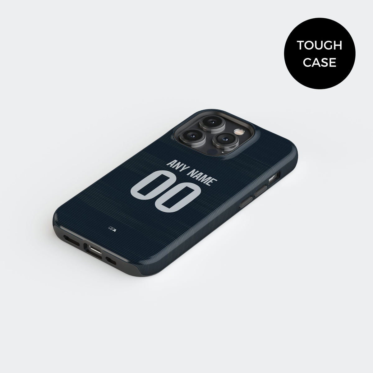 Phone case with the Real Madrid 2025-26 Away football shirt design by RIPA Football