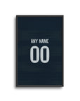 Print with the Real Madrid 2025-26 Away football shirt design by RIPA Football