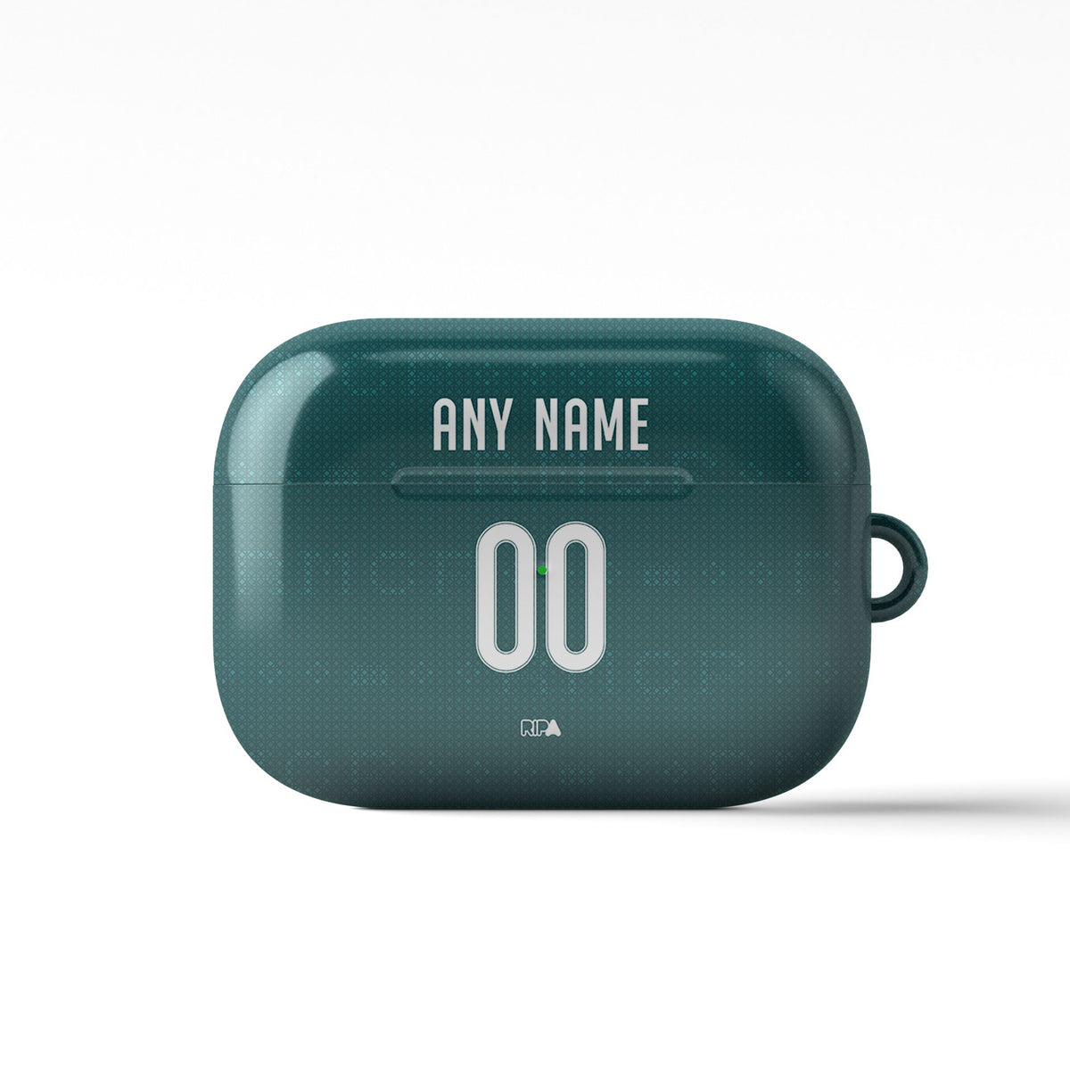 AirPods case with the Real Madrid 2026-27 Away football shirt design by RIPA Football