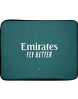 Laptop sleeve with the Real Madrid 2026-27 Away football shirt design by RIPA Football