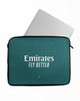 Laptop sleeve with the Real Madrid 2026-27 Away football shirt design by RIPA Football
