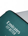 Laptop sleeve with the Real Madrid 2026-27 Away football shirt design by RIPA Football