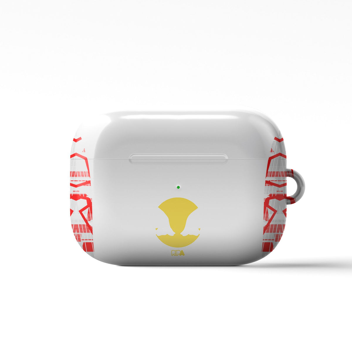 AirPods case with the Salzburg 2024-25 Home football shirt design by RIPA Football