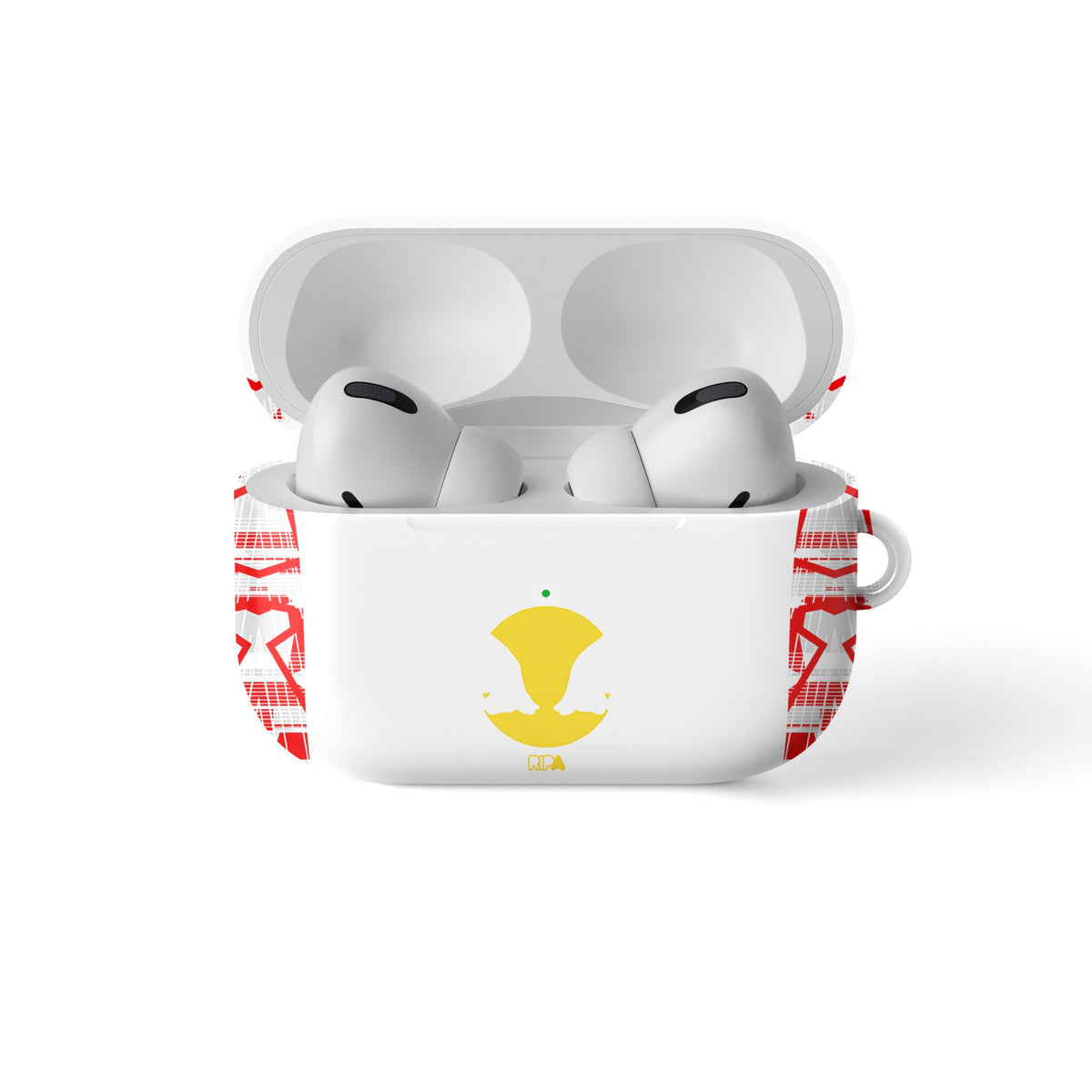 AirPods case with the Salzburg 2024-25 Home football shirt design by RIPA Football