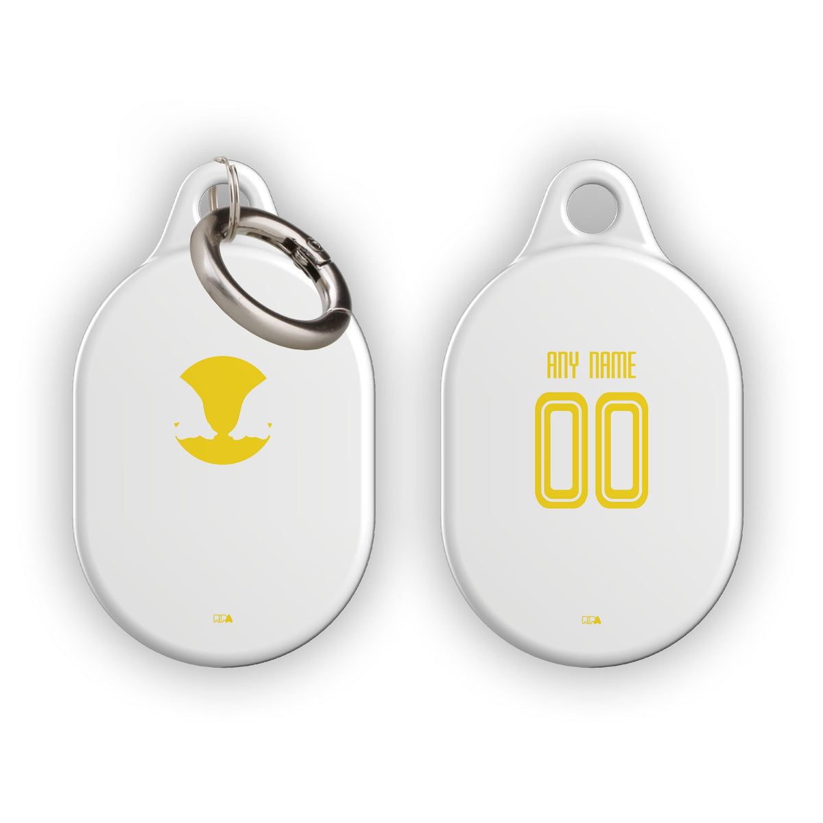 AirTag holder with the Salzburg 2024-25 Home football shirt design by RIPA Football