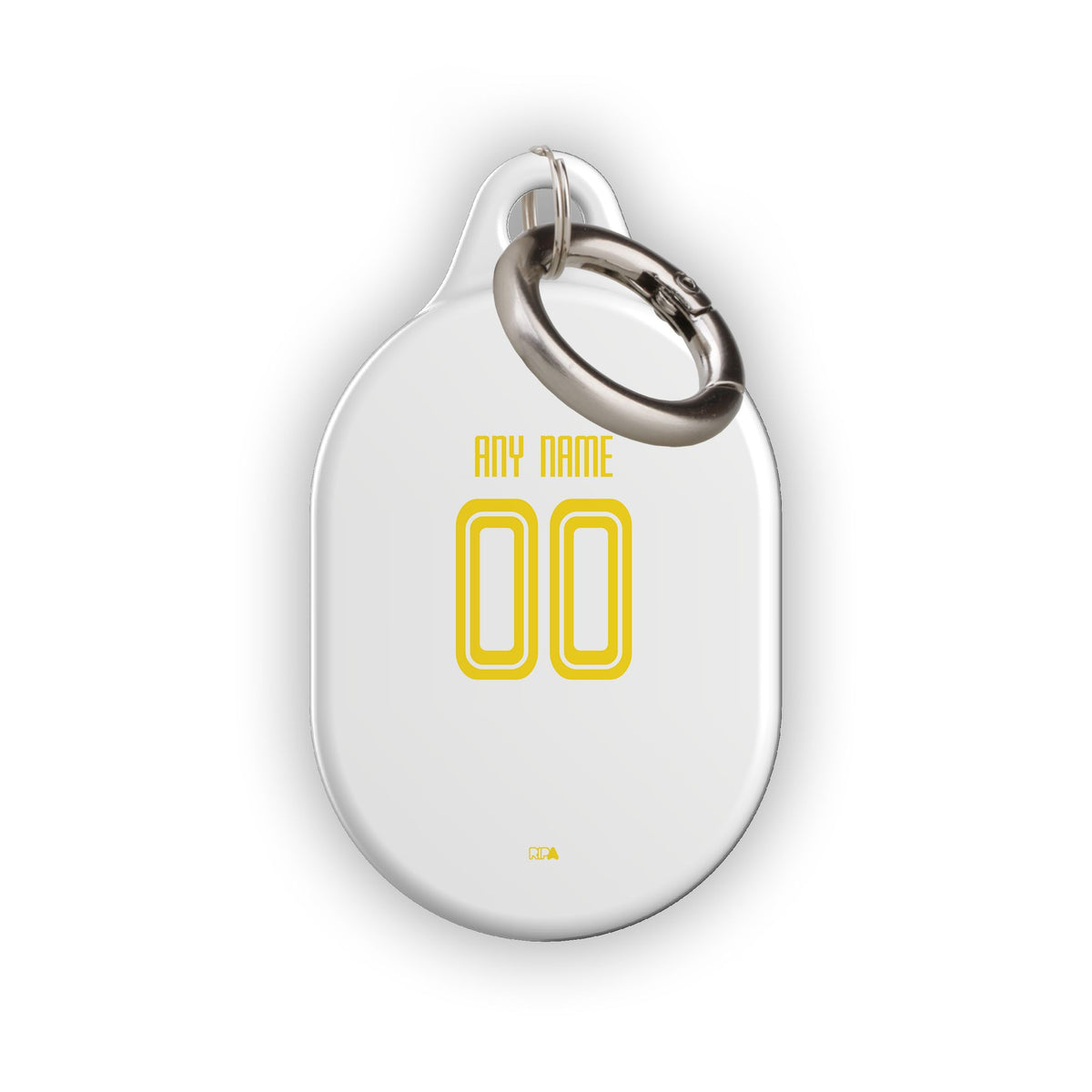 AirTag holder with the Salzburg 2024-25 Home football shirt design by RIPA Football