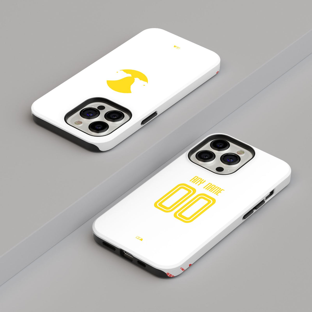 Phone case with the Salzburg 2024-25 Home football shirt design by RIPA Football