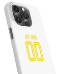 Phone case with the Salzburg 2024-25 Home football shirt design by RIPA Football