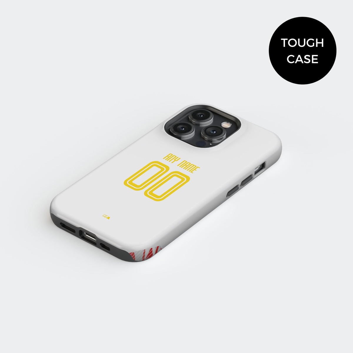 Phone case with the Salzburg 2024-25 Home football shirt design by RIPA Football