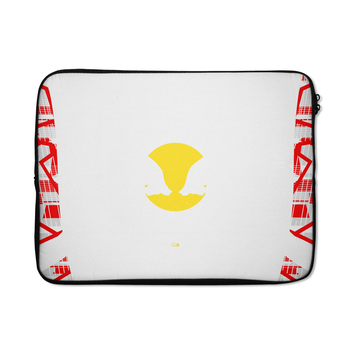 Laptop sleeve with the Salzburg 2024-25 Home football shirt design by RIPA Football