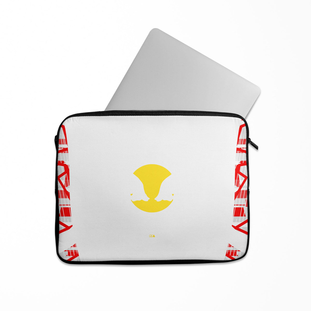 Laptop sleeve with the Salzburg 2024-25 Home football shirt design by RIPA Football