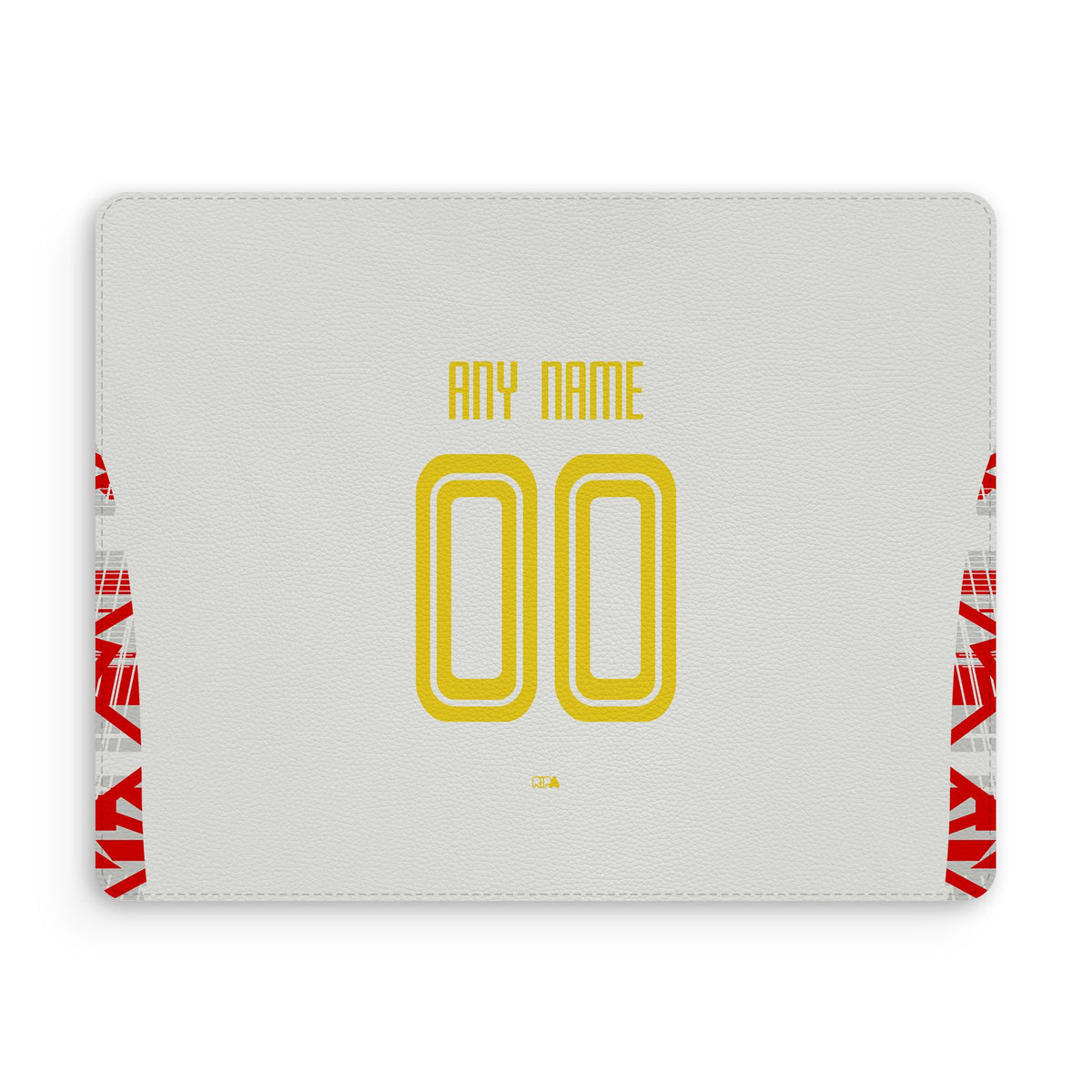 Mouse pad with the Salzburg 2024-25 Home football shirt design by RIPA Football