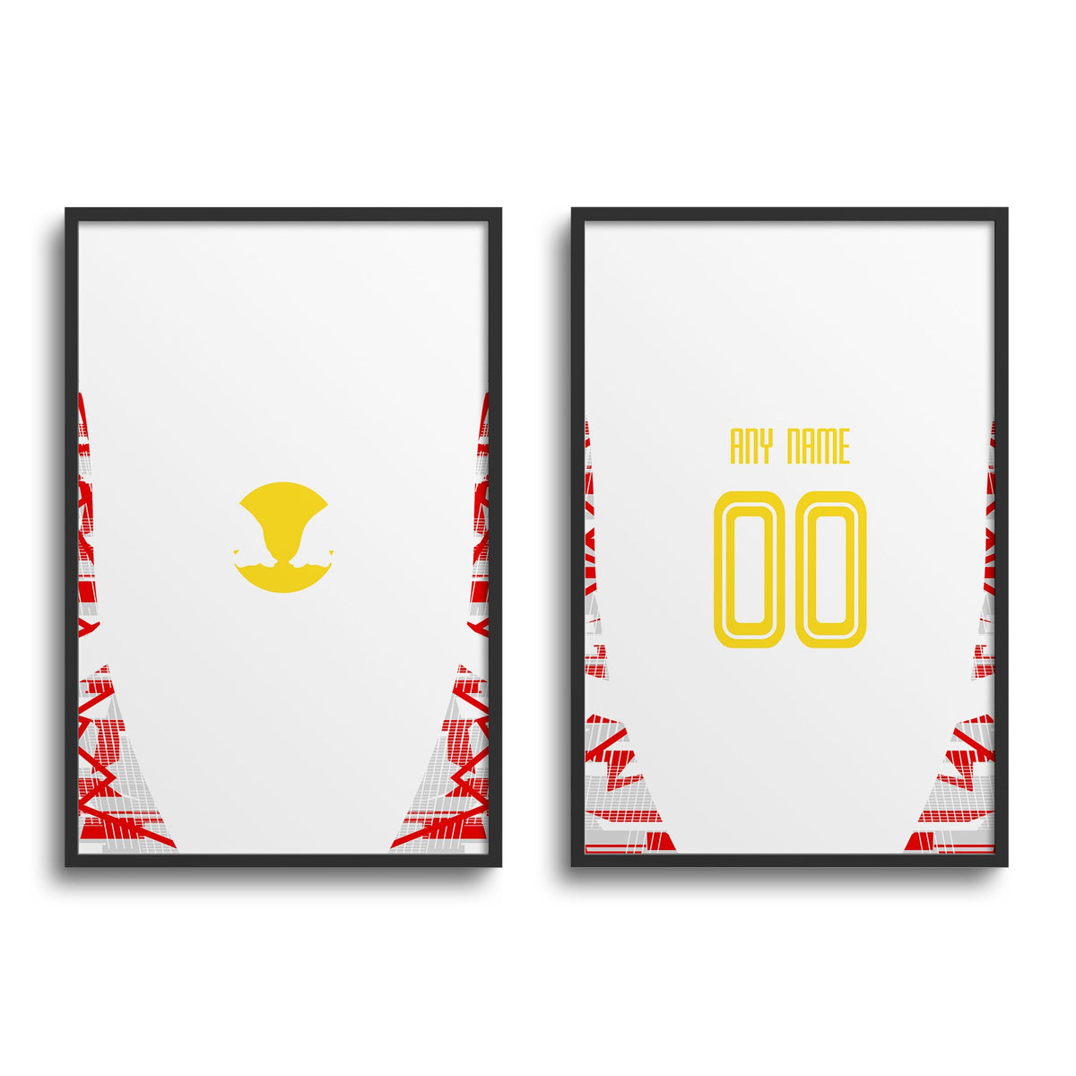 Print with the Salzburg 2024-25 Home football shirt design by RIPA Football