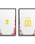Print with the Salzburg 2024-25 Home football shirt design by RIPA Football