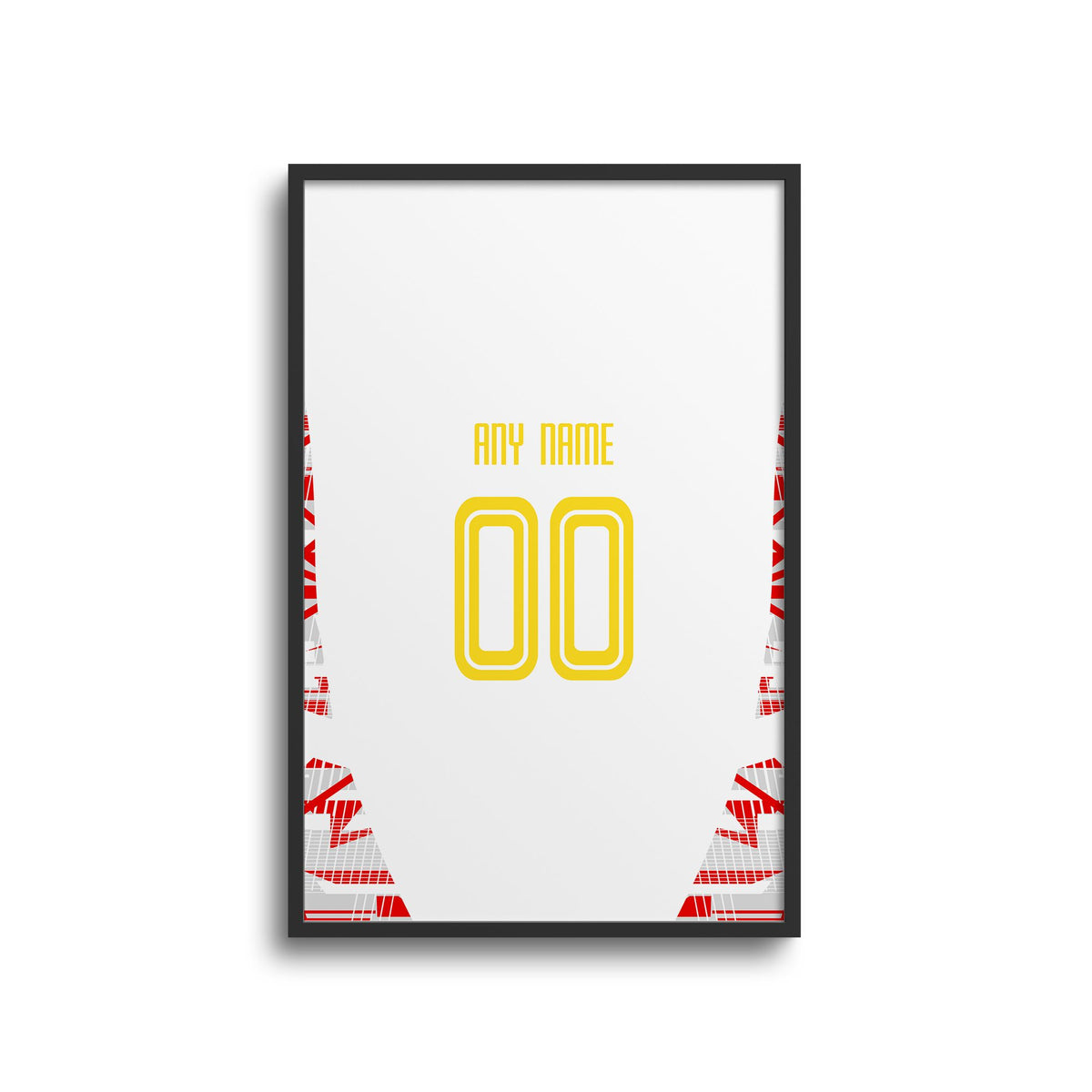 Print with the Salzburg 2024-25 Home football shirt design by RIPA Football