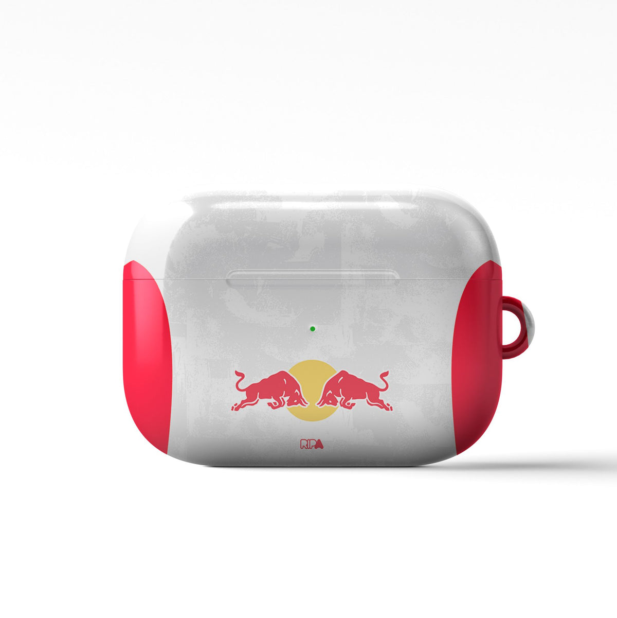 AirPods case with the Salzburg 2025-26 Home football shirt design by RIPA Football