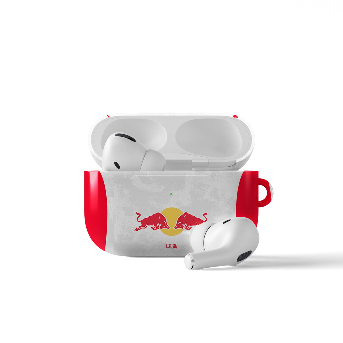 AirPods case with the Salzburg 2025-26 Home football shirt design by RIPA Football