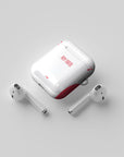 AirPods case with the Salzburg 2025-26 Home football shirt design by RIPA Football