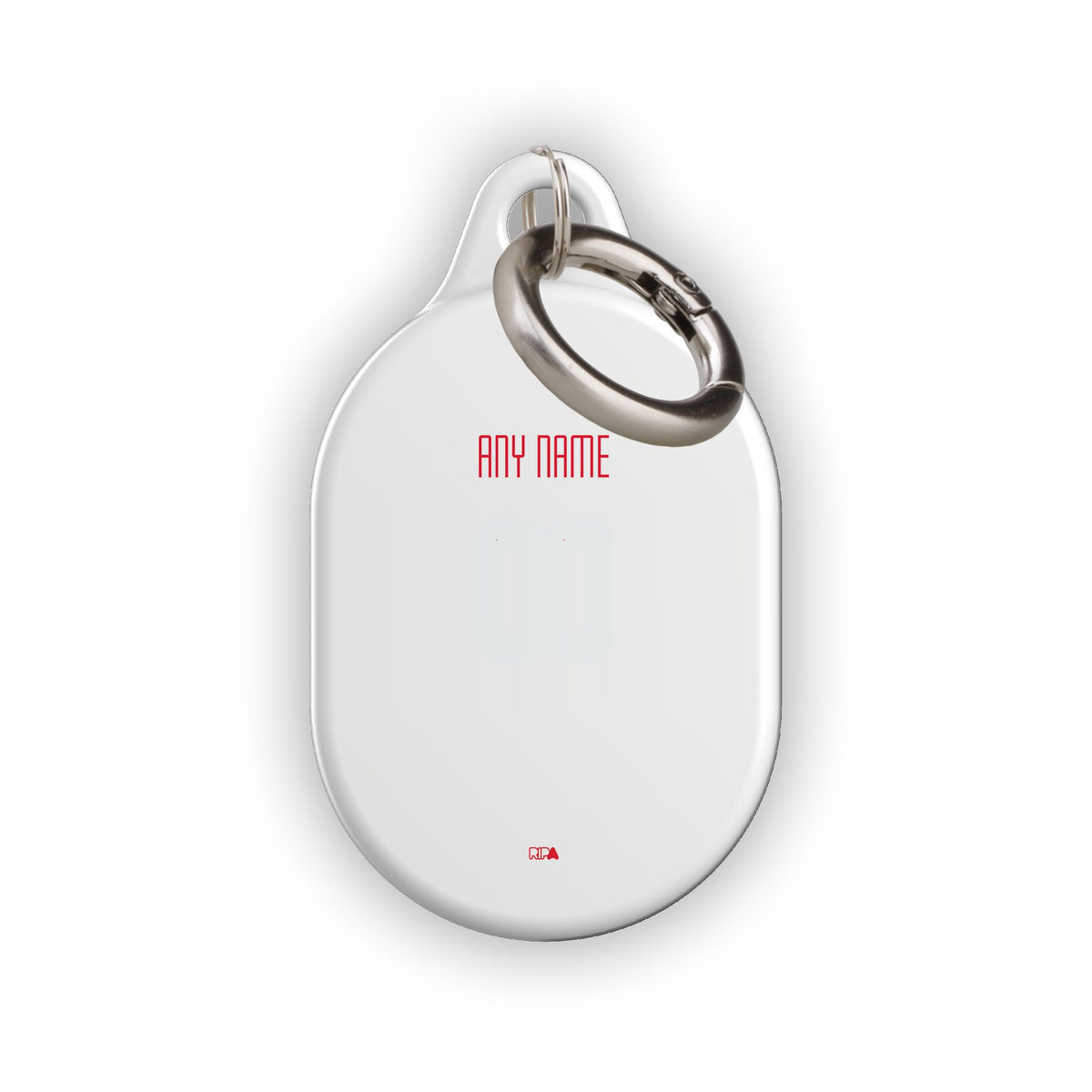 AirTag holder with the Salzburg 2025-26 Home football shirt design by RIPA Football