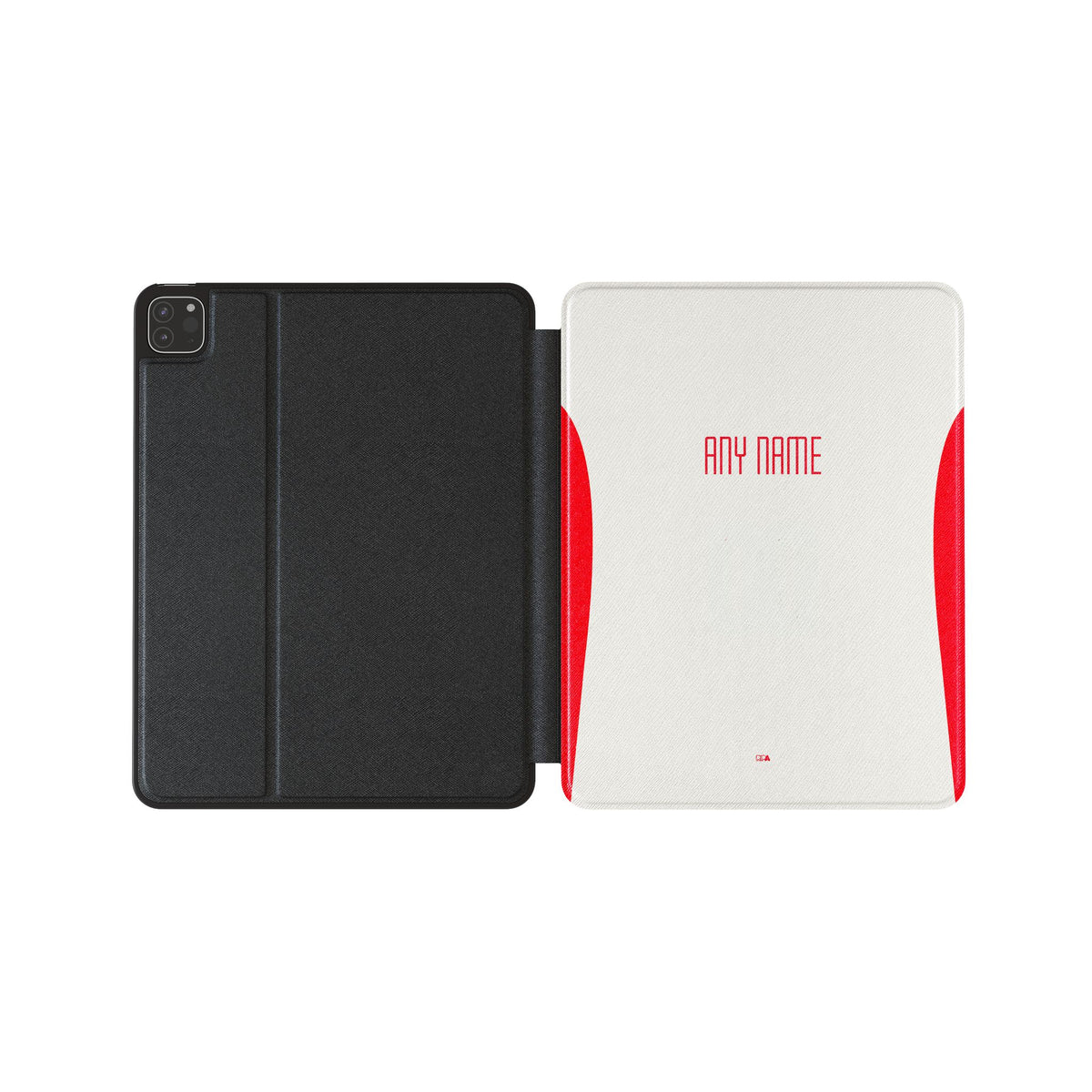iPad case with the Salzburg 2025-26 Home football shirt design by RIPA Football