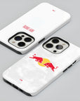 Phone case with the Salzburg 2025-26 Home football shirt design by RIPA Football