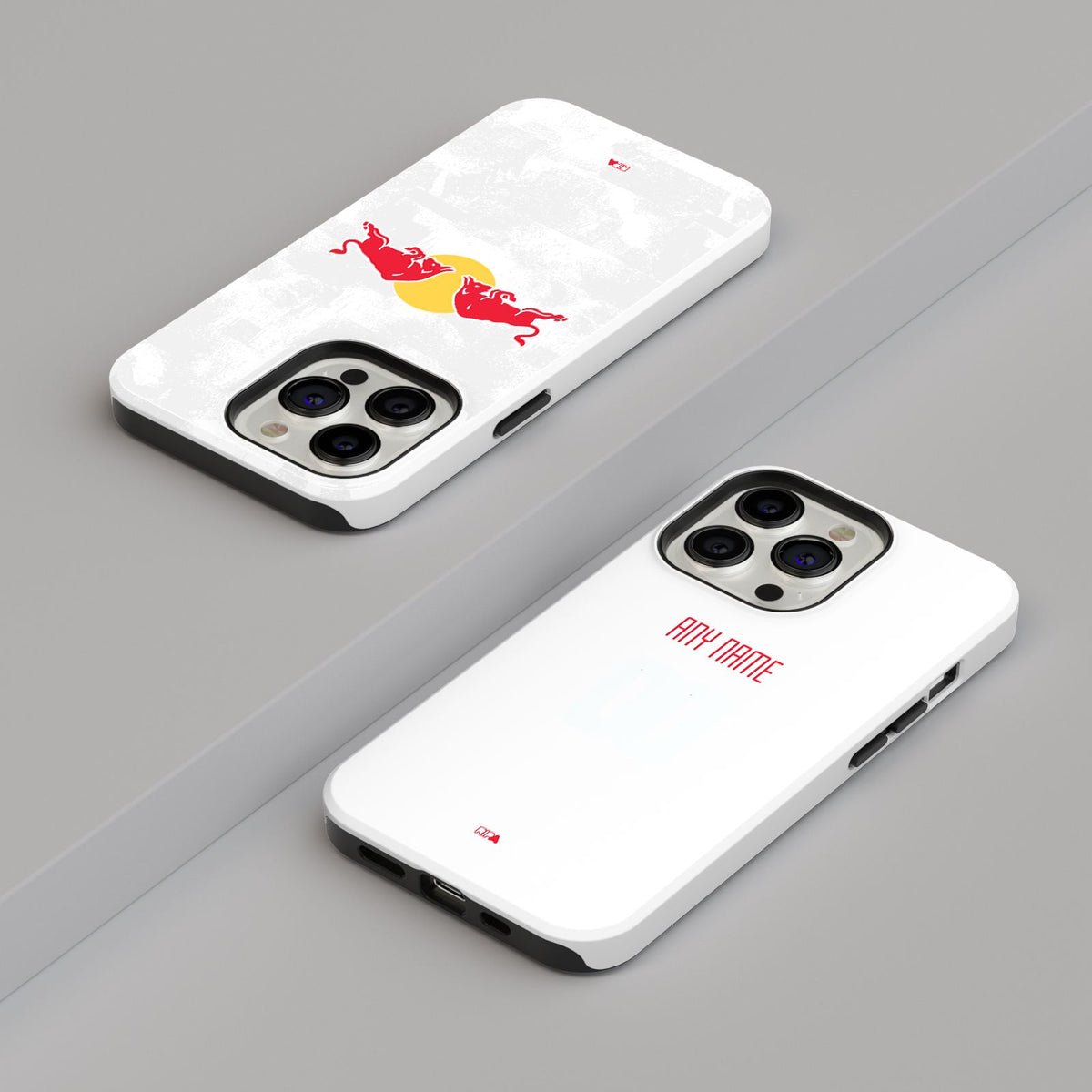 Phone case with the Salzburg 2025-26 Home football shirt design by RIPA Football
