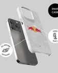 Phone case with the Salzburg 2025-26 Home football shirt design by RIPA Football