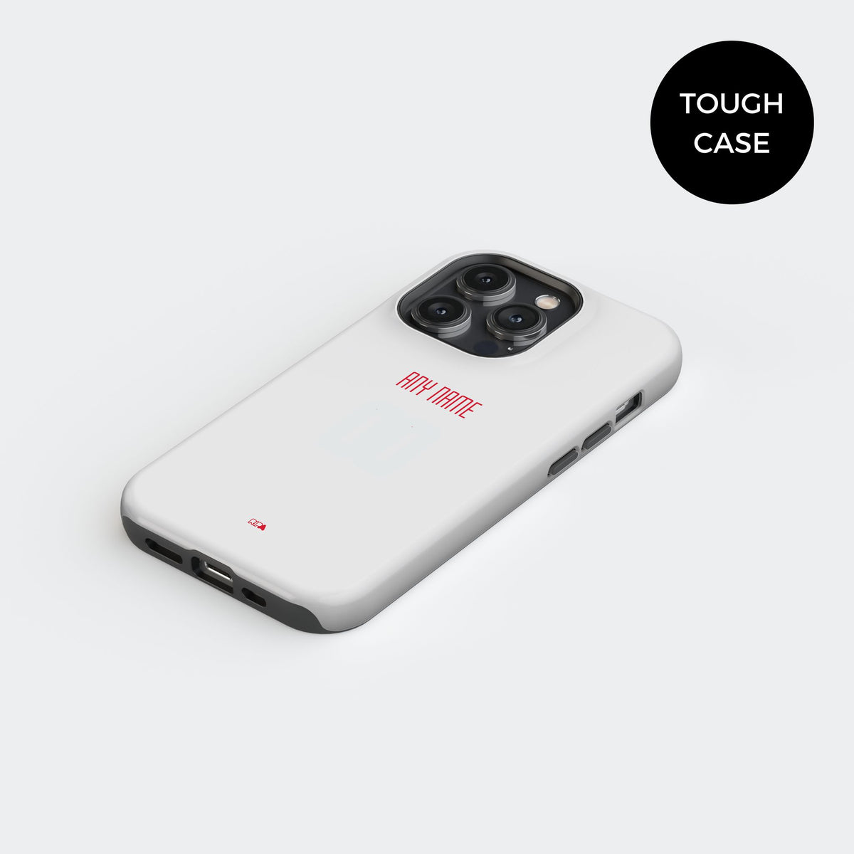 Phone case with the Salzburg 2025-26 Home football shirt design by RIPA Football