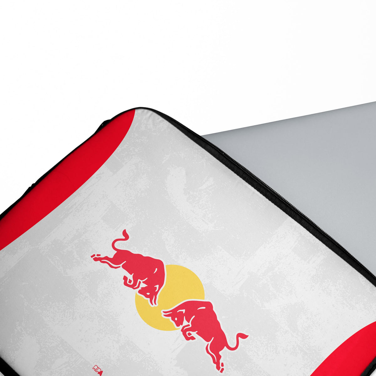 Laptop sleeve with the Salzburg 2025-26 Home football shirt design by RIPA Football