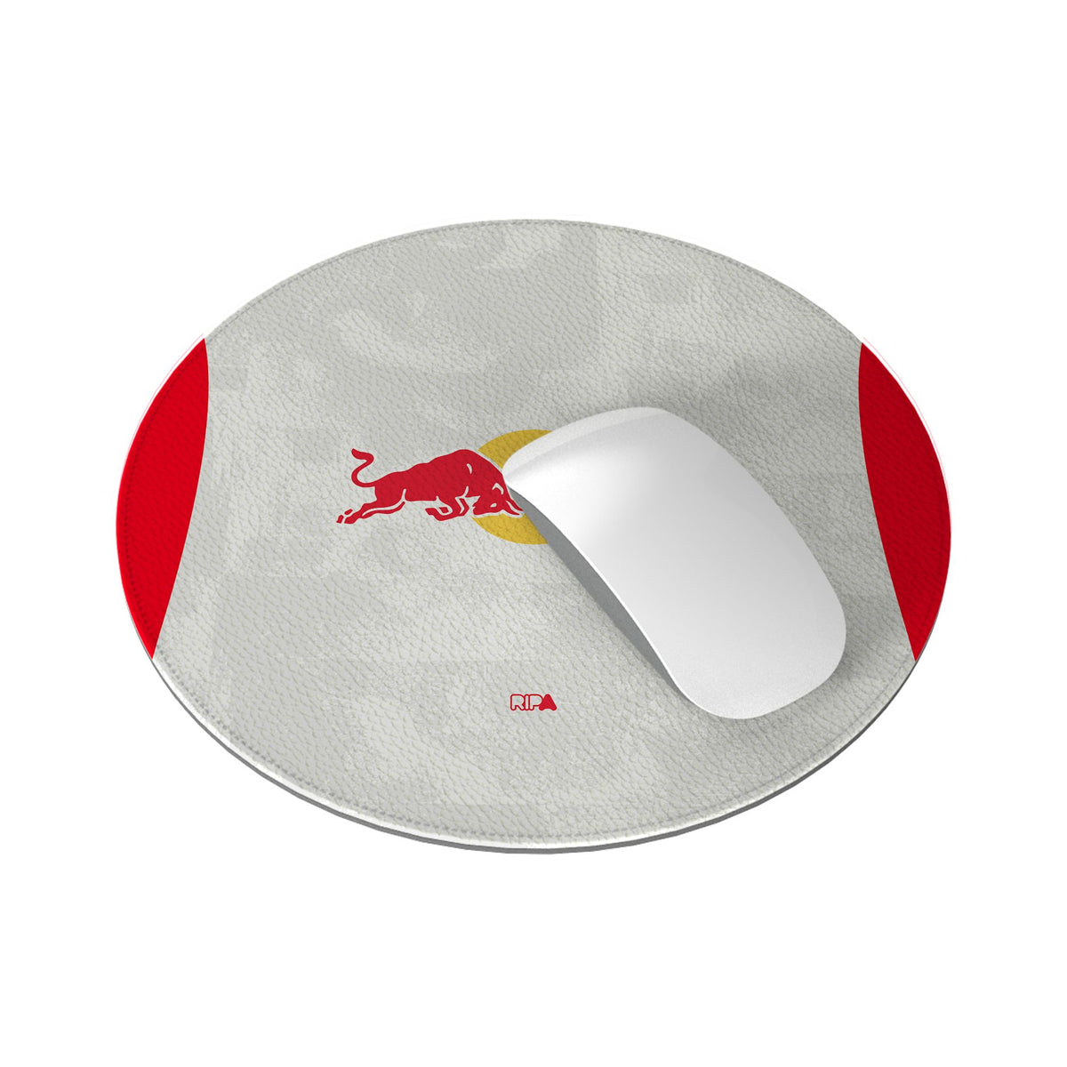 Mouse pad with the Salzburg 2025-26 Home football shirt design by RIPA Football