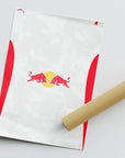 Print with the Salzburg 2025-26 Home football shirt design by RIPA Football