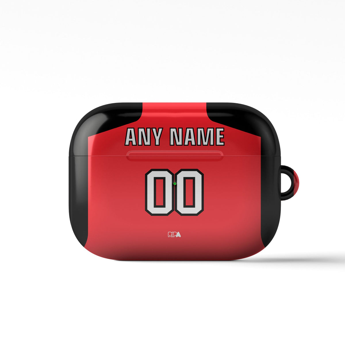 AirPods case with the River Plate 2023-24 Away football shirt design by RIPA Football