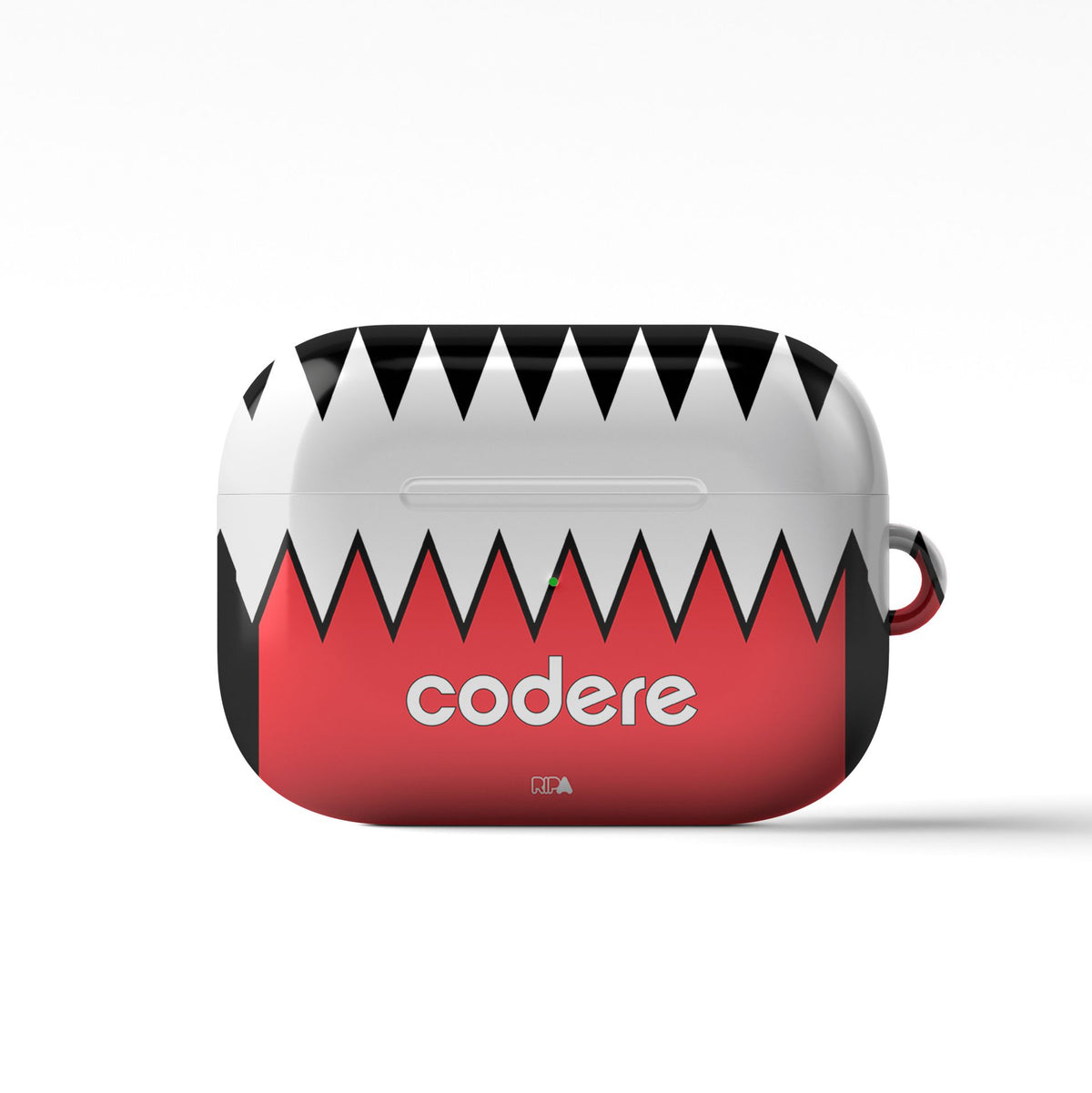 AirPods case with the River Plate 2023-24 Away football shirt design by RIPA Football