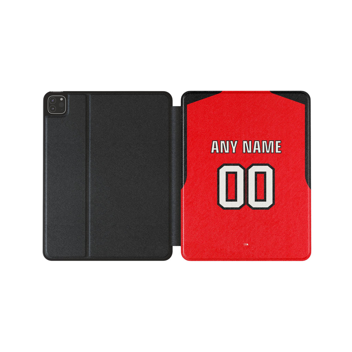 iPad case with the River Plate 2023-24 Away football shirt design by RIPA Football