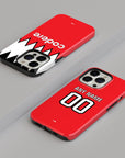 Phone case with the River Plate 2023-24 Away football shirt design by RIPA Football