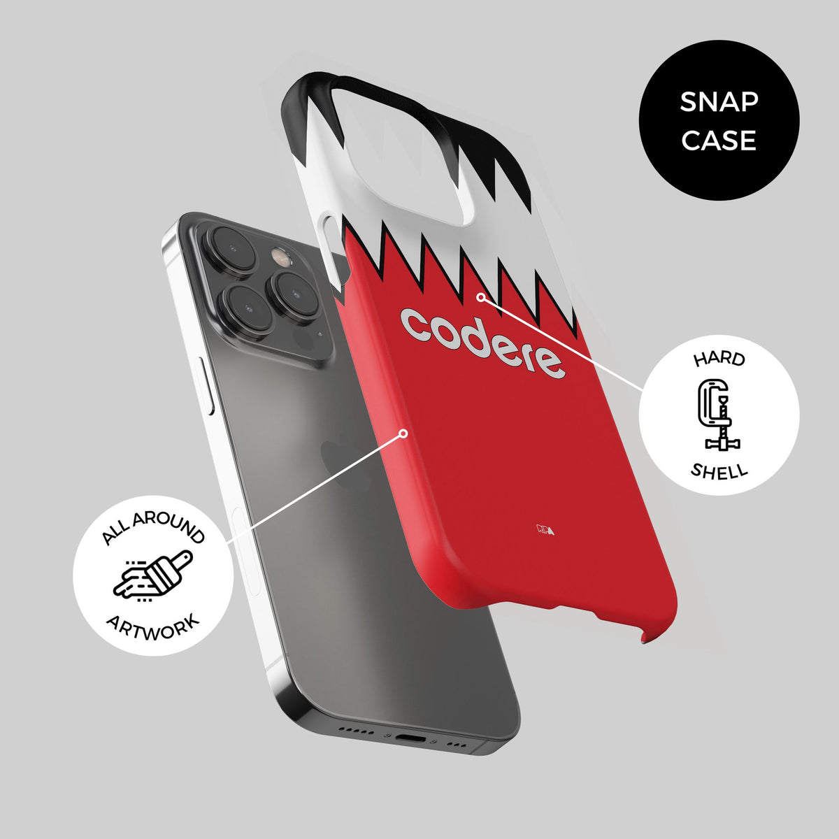 Phone case with the River Plate 2023-24 Away football shirt design by RIPA Football