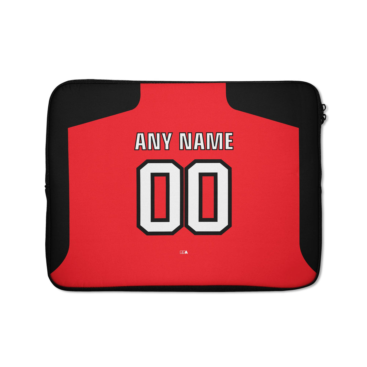 Laptop sleeve with the River Plate 2023-24 Away football shirt design by RIPA Football