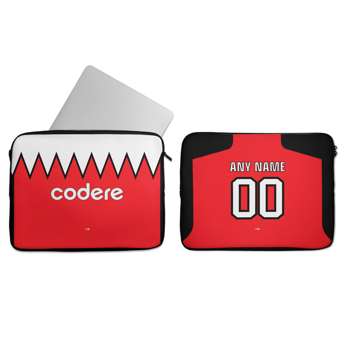Laptop sleeve with the River Plate 2023-24 Away football shirt design by RIPA Football