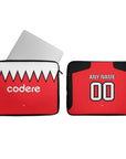 Laptop sleeve with the River Plate 2023-24 Away football shirt design by RIPA Football