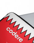 Laptop sleeve with the River Plate 2023-24 Away football shirt design by RIPA Football